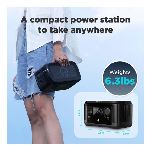 Ref Ecoflow Driver Mini (wirealla), 210 Wh, Alimentación, Al