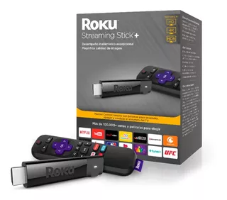 Convertidor Smart Tv Roku Streaming Stick+ Hd 4k-negro