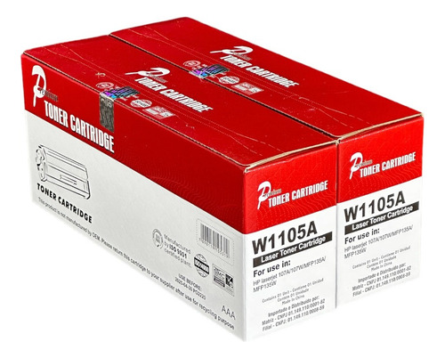 2 Toner Compatível Hp 105a W1105a 107a 107w 135w Sem Chip