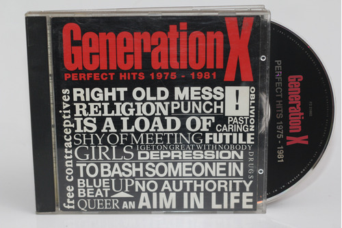 Cd Generation X Perfect Hits 1975-1981 1991 Usa Punk