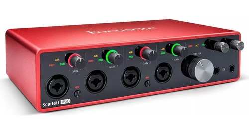 Placa De Audio Focusrite Scarlett 18i8 3da Gen Envios