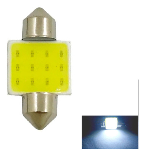 C5w Led Torpedo 31mm 6000k Forte Lâmpada 12v Cob Branco Frio