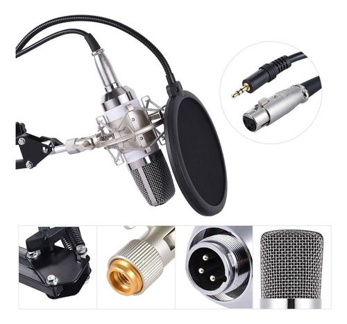 Kit De Micrófono De Estudio De Condensador Para Streaming
