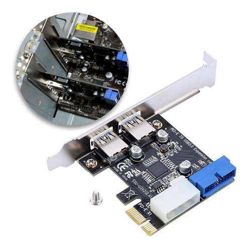 Tihebeyan Pci-e To 2 Usb 3.0 Hub Port Pci Expansion Card Ada