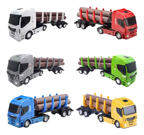 Miniatura Carreta Brinquedo Carrinho Infantil Iveco Grande em