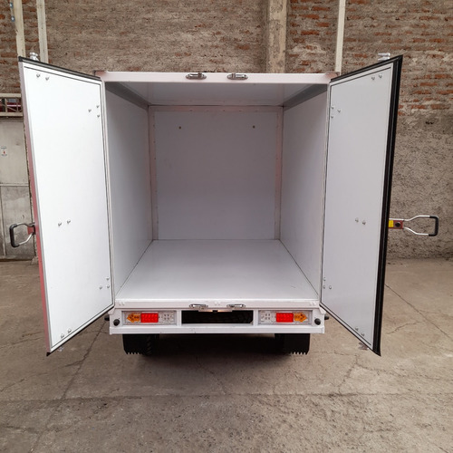 Moto De Carga Bencinera Con Cabina + Caja De Carga