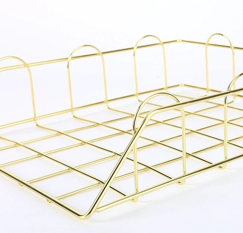 Bandeja De Metal Para Papel Organizador Apilable Escritorio
