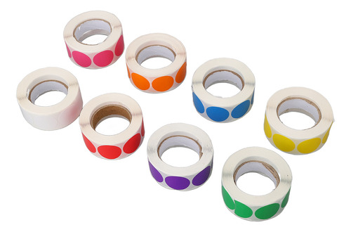 Etiquetas Autoadhesivas Coloridas Para Velas, 8 Rollos