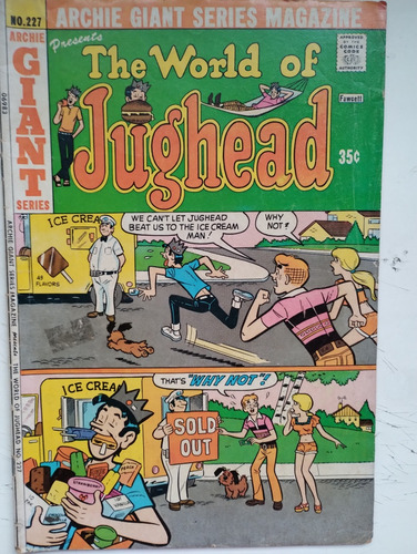 The World Jughead, Archie Giant Séries Magazine Hq Gibi 227 (Usado)