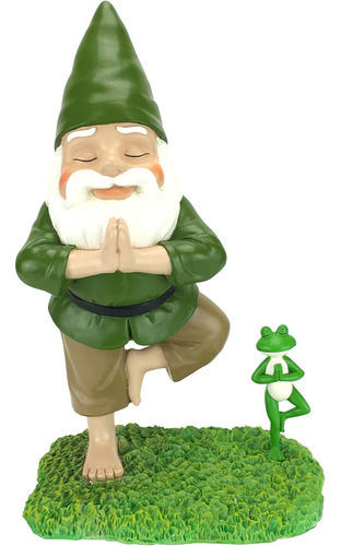 Zen Gnome Y Zen Frog - Pose De Árbol - Tranquilidad Y ...