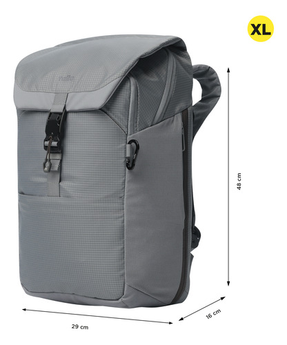 Mochila De Viaje Impermeable Notebook 16 Dual Hombre Totto
