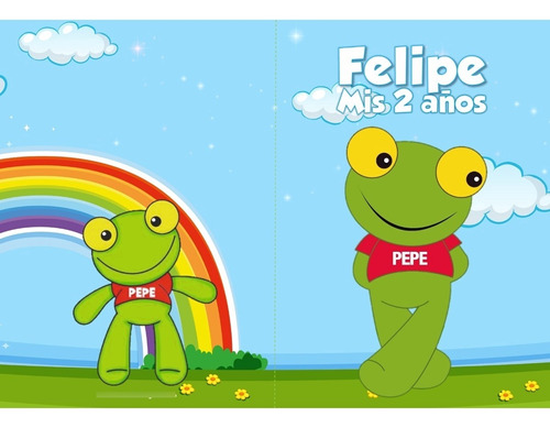 Libritos Para Pintar Personalizados + Lapices Pepe X 10