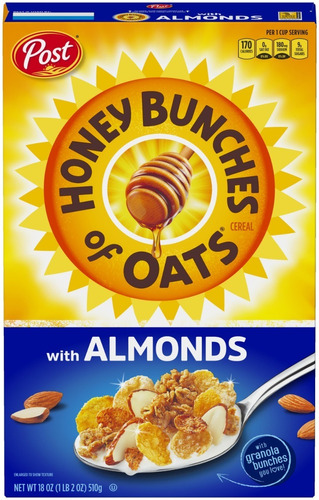 Cereal Honey Bunches Of Oats Con Almendras Granola 2 Bolsas 