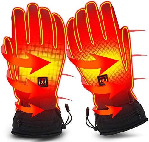 Guantes Calefactables Recargables Con Batería Eléctrica Para