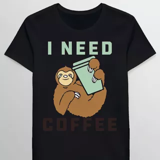 Remera Cool Monkey And Coffee Caffeine Cup For Coffr 8571086