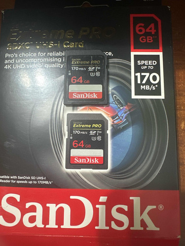 Sandisk Tarjeta Extreme Pro Sdxc Uhs-i De 64 Gb