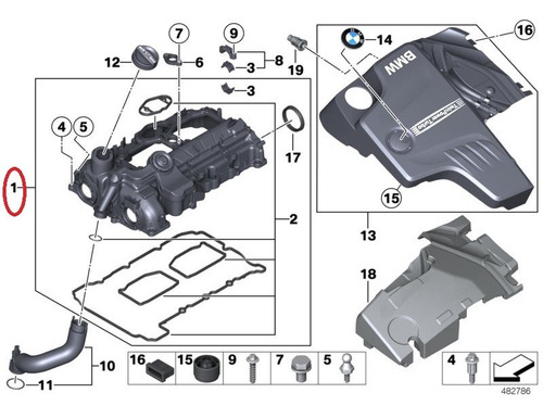 Valvula Pcv Bmw 228 320 328 428 528 X1 X3 X4 X5 Z4 12-18