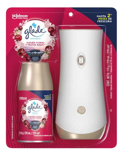 Glade Ambientador Automático 1 Máquina + 1 Repuesto