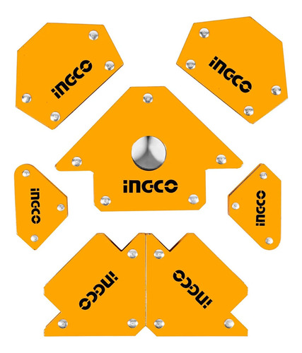 Set 7 Escuadras Magneticas Para Soldar Ingco Amwh7002
