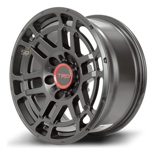 Imagen 1 de 6 de Rines 17x8 6/139 Satin Black Trd Pro Tacoma Hilux Negro