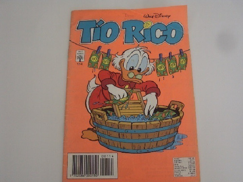  Historieta Tio Rico # 114  Disney - Abril Cinco  Año 1994