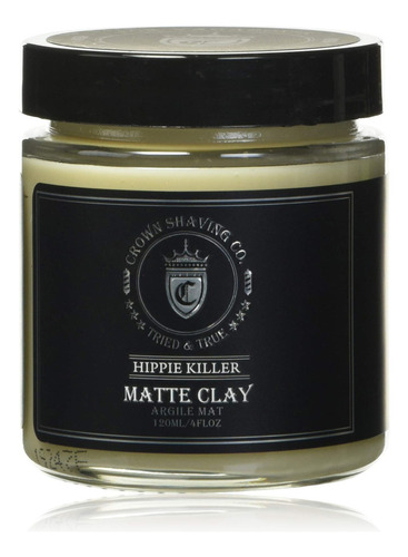 Crown Shaving Hippie Killer Matte Styling Clay, 120 Millilit