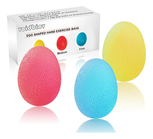 Voidbiov - Juego De Pelotas De Estrés Para Mano Con Bolsa De