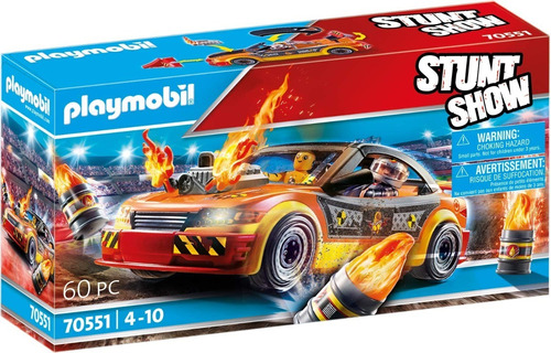 Playmobil Stunt Show Acrob. Auto Chocador 70551 Pido Gancho