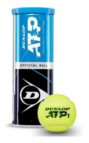 Pelotas De Tenis Dunlop Atp World Tour Oficial X3 Metalico