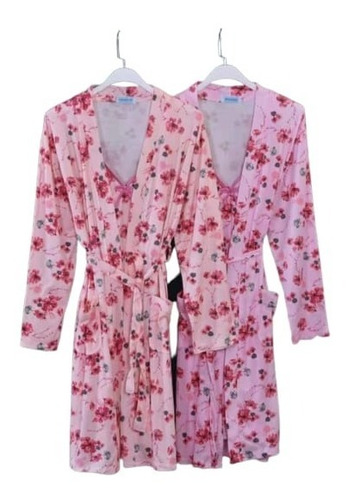 Pijama Mujer 2 Piezas Bata Conjunto Para Verano Primavera 4