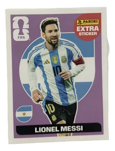 LA LISTE 2026 記念プレート Figurinha Legend Roxa Lionel Messi Extra Copa 2026 Panini