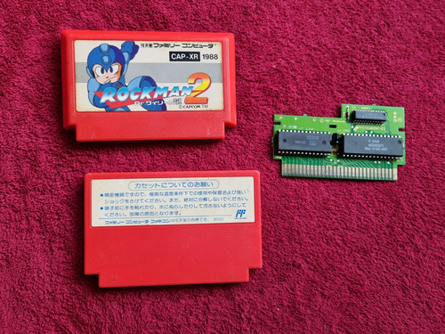 Megaman Rockman 2 Y 3 Famicom Par De Cartuchos Originales (Usado)