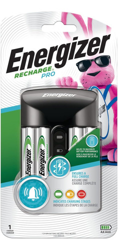 Baterias Aa Recargables Y Cargador Energizer Recharge Pro