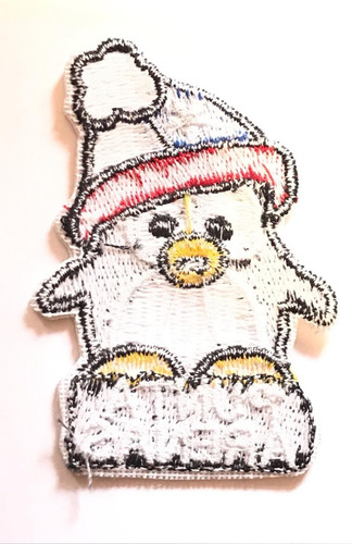 Imagen 2 de 3 de Parche Bordado Pingüino Con Gorro Punta Arenas Mas Chileno