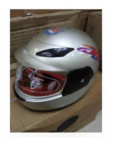Imagen 6 de 10 de Casco Integral De Moto Niña Niño Económico Hasta 7 U 8 Años!