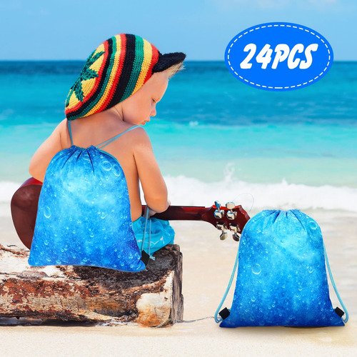 Bolsas De Regalo Temáticas Olas Océano Mochila Azul Marino