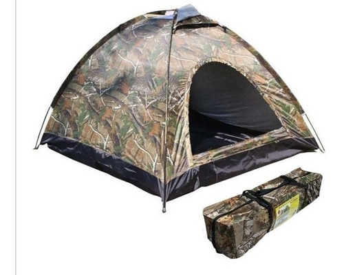 Carpa Camuflada 2 Pers Impermeable Camping 2x1.3