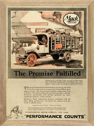 Mack Camiones , Cuadro , Poster , Publicidad          X229