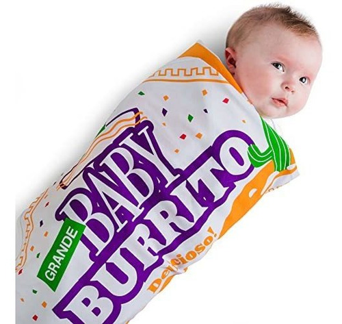 Manta Para Bebe Baby Burrito De Algodon Suave 40x40 Pulgadas