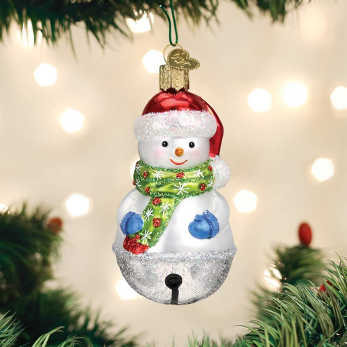 Old World Christmas Jingle Bell Snowman Ornament, Multi