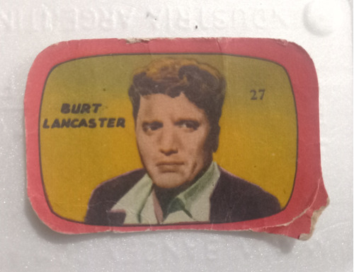 B- Figurita N.27 Carton Tv Detective - Actor Burt Lancaster