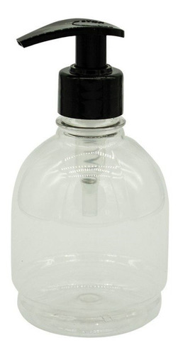 Botella Garrafita Plastica Válvula Cremero Negro 300ml