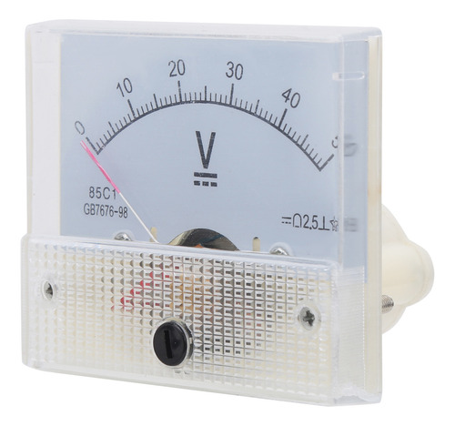 Medidor De Voltagem Dc 85c1 0 ~ 50v Pointer Voltmeter Painel
