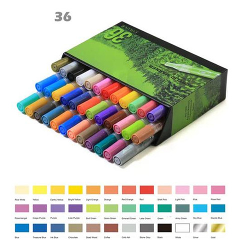 Lápiz De 36 Colores Para Grafitis A Base De Agua.