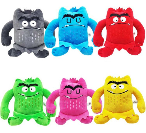 Peluche Color Monster Mi Monstruo Emocional 6uds