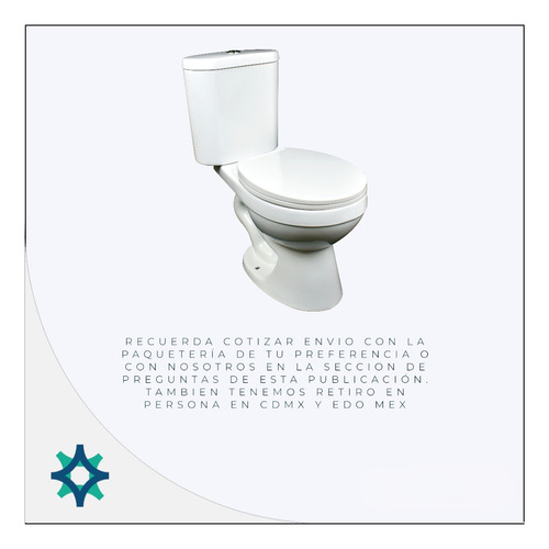 Wc Inodoro Cerámico De Dos Piezas
