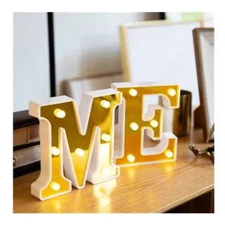 Letras Led En Dorado Para Cumpleaños