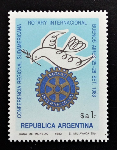 Argentina, Sello Gj 2122 Rotary Internacion 1983 Mint L15638