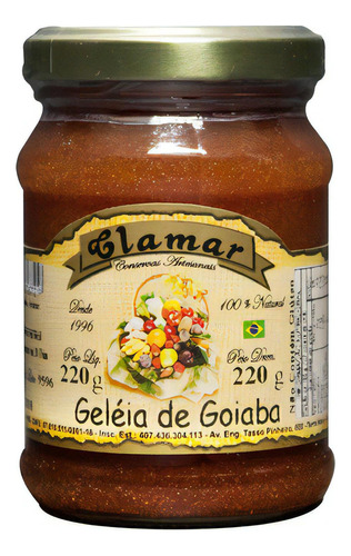 Geleia De Goiaba Clamar 220g 100% Natural S/ Conservantes