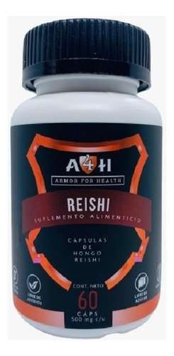 A4h Hongo Reishi 60 Cáps Antioxidante Antiinflamatorio Sabor Sin Sabor